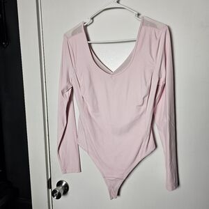Lululemom Ballet Pink Long Sleeve Bodysuit